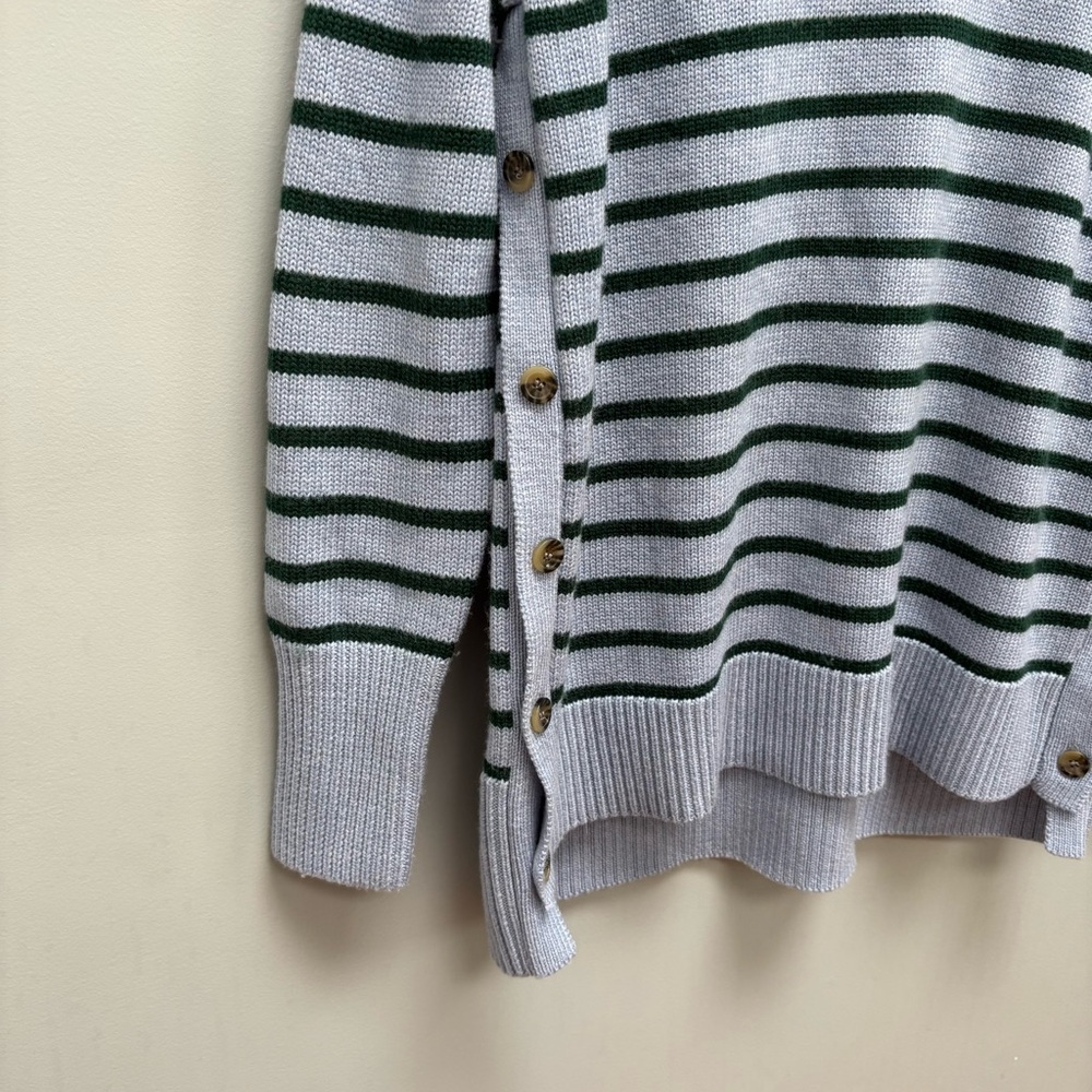 Tuckernuck Blue and Green Striped Turtleneck Sweater - Picture 4 of 8